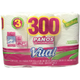 R/C VUAL 300 PAÑOS x3u
