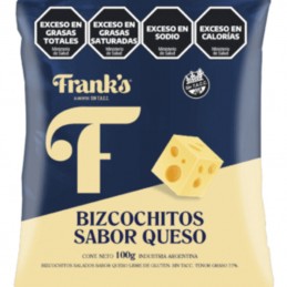 BIZCOCHITOS FRANKS QUESO X100G